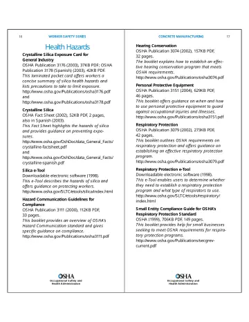 Page 10: Health Hazards