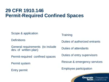 Slide 9: 29 CFR 1910.146 Permit-Required Confined Spaces
