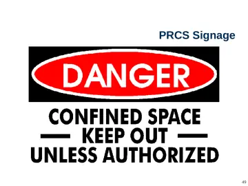 Slide 49: PRCS Signage