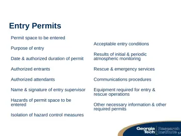 Slide 57: Entry Permits