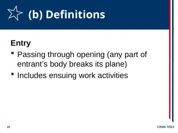 Slide 10: (b) Definitions