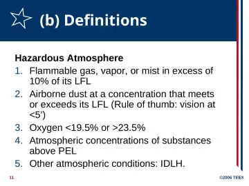 Slide 11: (b) Definitions