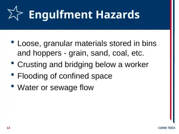 Slide 13: Engulfment Hazards