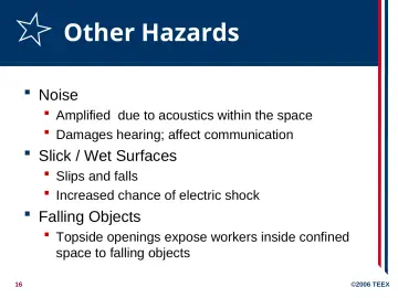 Slide 16: Other Hazards