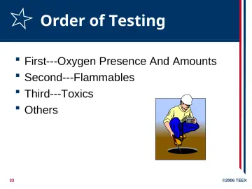 Slide 33: Order of Testing