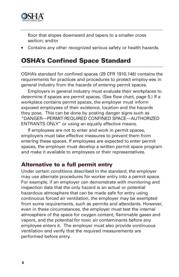 Page 6: OSHA’s Confined Space Standard