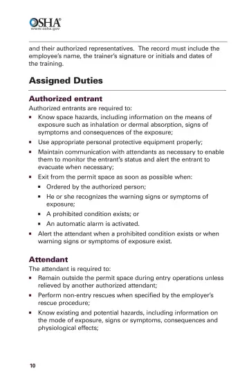 Page 12: Assigned Duties