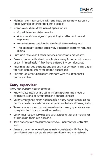 Page 13: Maintain communication with and keep an accurate account of those workers entering the…