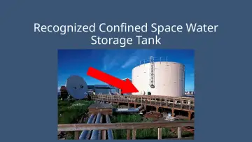 Slide 12: Recognized Confined Space Water