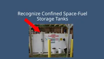 Slide 14: Recognize Confined Space-Fuel