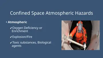Slide 32: Confined Space Atmospheric Hazards