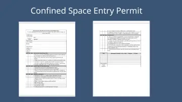 Slide 46: Confined Space Entry Permit