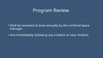 Slide 61: Program Review