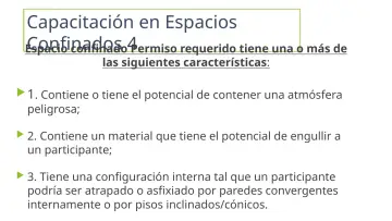 Slide 8: Capacitación en Espacios Confinados