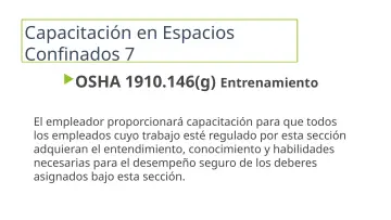 Slide 23: Capacitación en Espacios Confinados 7