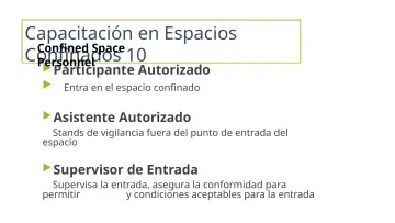 Slide 26: Capacitación en Espacios