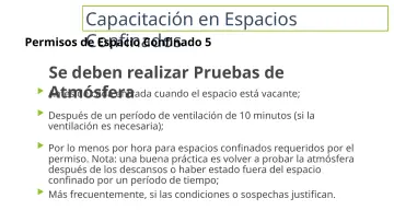 Slide 34: Capacitación en Espacios