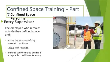 Slide 29: Confined Space Training – Part