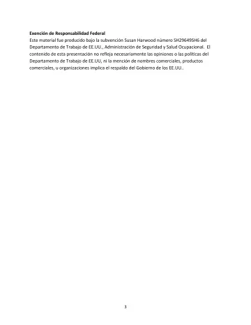 Page 3: Exención de Responsabilidad Federal