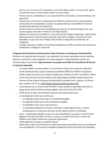 Page 16: febrero, y por tres meses, los empleadores concernidos deben publicar el resumen del…