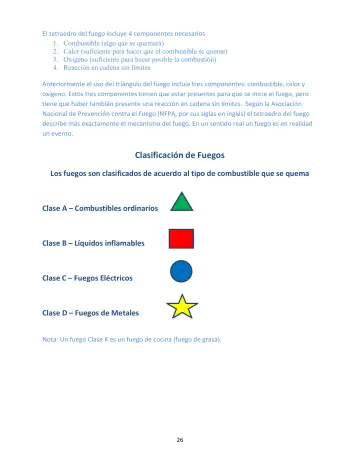 Page 26: Clasificación de Fuegos