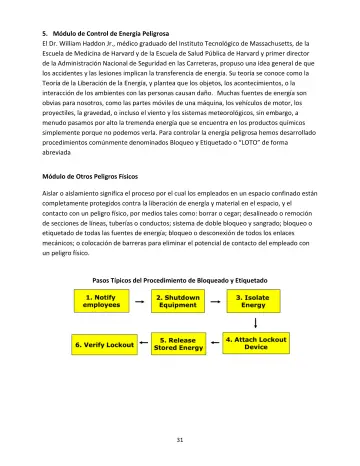 Page 31: 5. Módulo de Control de Energía Peligrosa