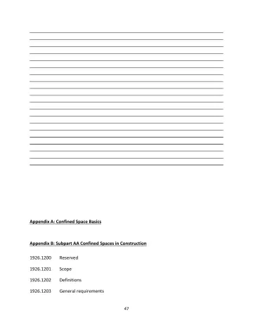 Page 47: Appendix A: Confined Space Basics