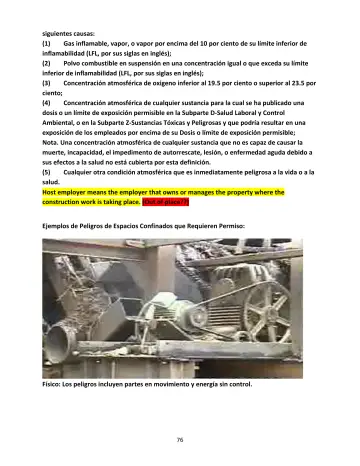Page 76: siguientes causas: