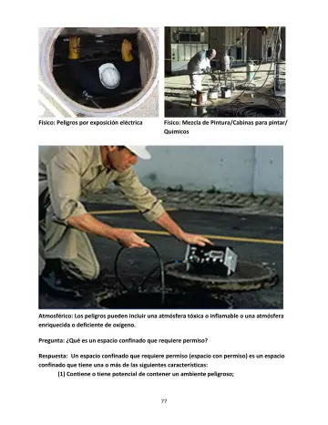 Page 77: Físico: Peligros por exposición eléctrica