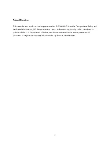 Page 3: Federal Disclaimer