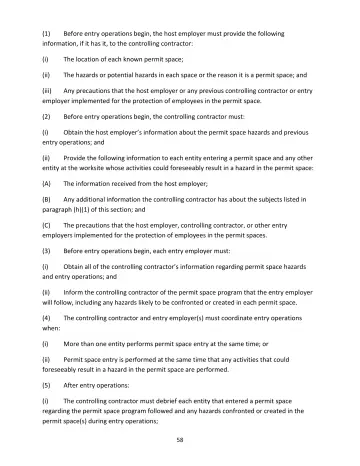 Page 58: Before entry operations begin, the host employer must provide the following information…
