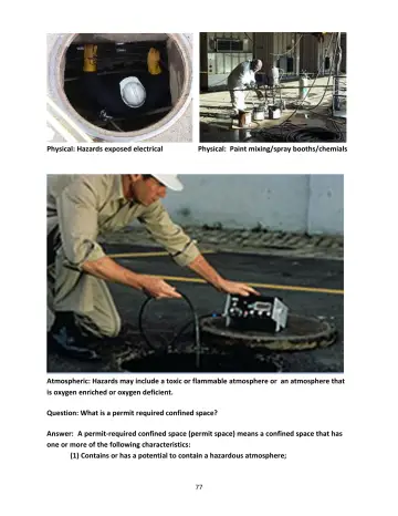 Page 77: Physical: Hazards exposed electrical