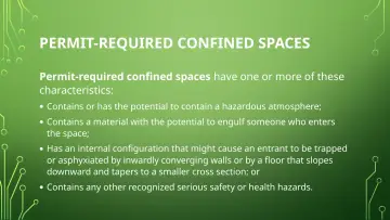 Slide 7: PERMIT-REQUIRED CONFINED SPACES