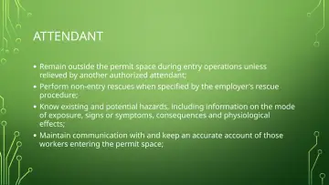 Slide 18: ATTENDANT