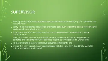 Slide 21: SUPERVISOR