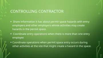 Slide 22: CONTROLLING CONTRACTOR