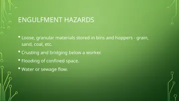 Slide 36: ENGULFMENT HAZARDS