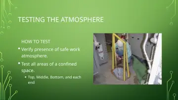 Slide 40: TESTING THE ATMOSPHERE