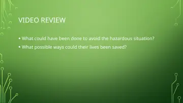 Slide 47: VIDEO REVIEW