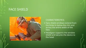 Slide 12: FACE SHIELD