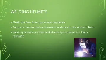 Slide 19: WELDING HELMETS