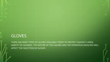Slide 29: GLOVES