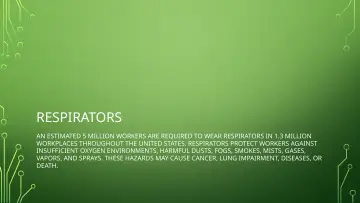 Slide 41: RESPIRATORS