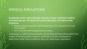 Slide 48: MEDICAL EVALUATIONS
