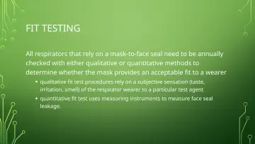Slide 49: FIT TESTING