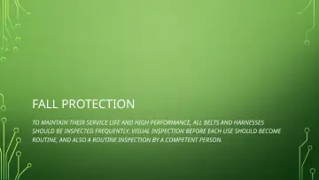 Slide 50: FALL PROTECTION