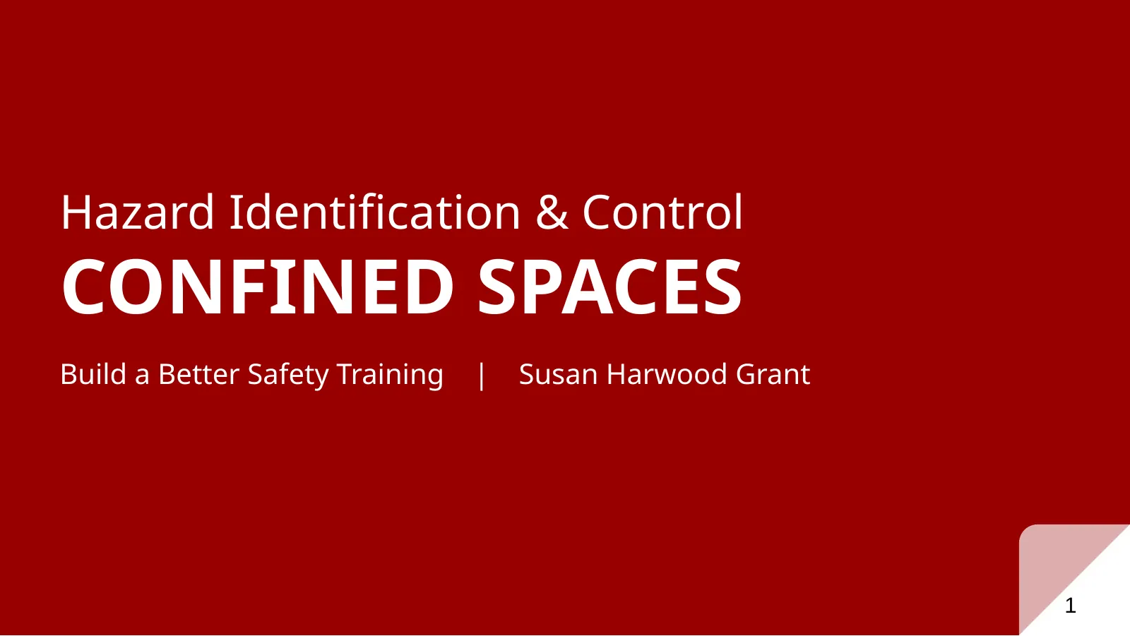 Confined Spaces, slide 1: CONFINED SPACES