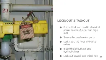 Slide 65: LOCK/OUT & TAG/OUT