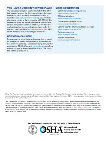 Page 3: YOU HAVE A VOICE IN THE WORKPLACE MORE INFORMATION