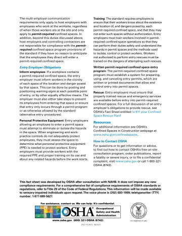 Page 3: The multi-employer communication requirements only apply to host employers with employees…